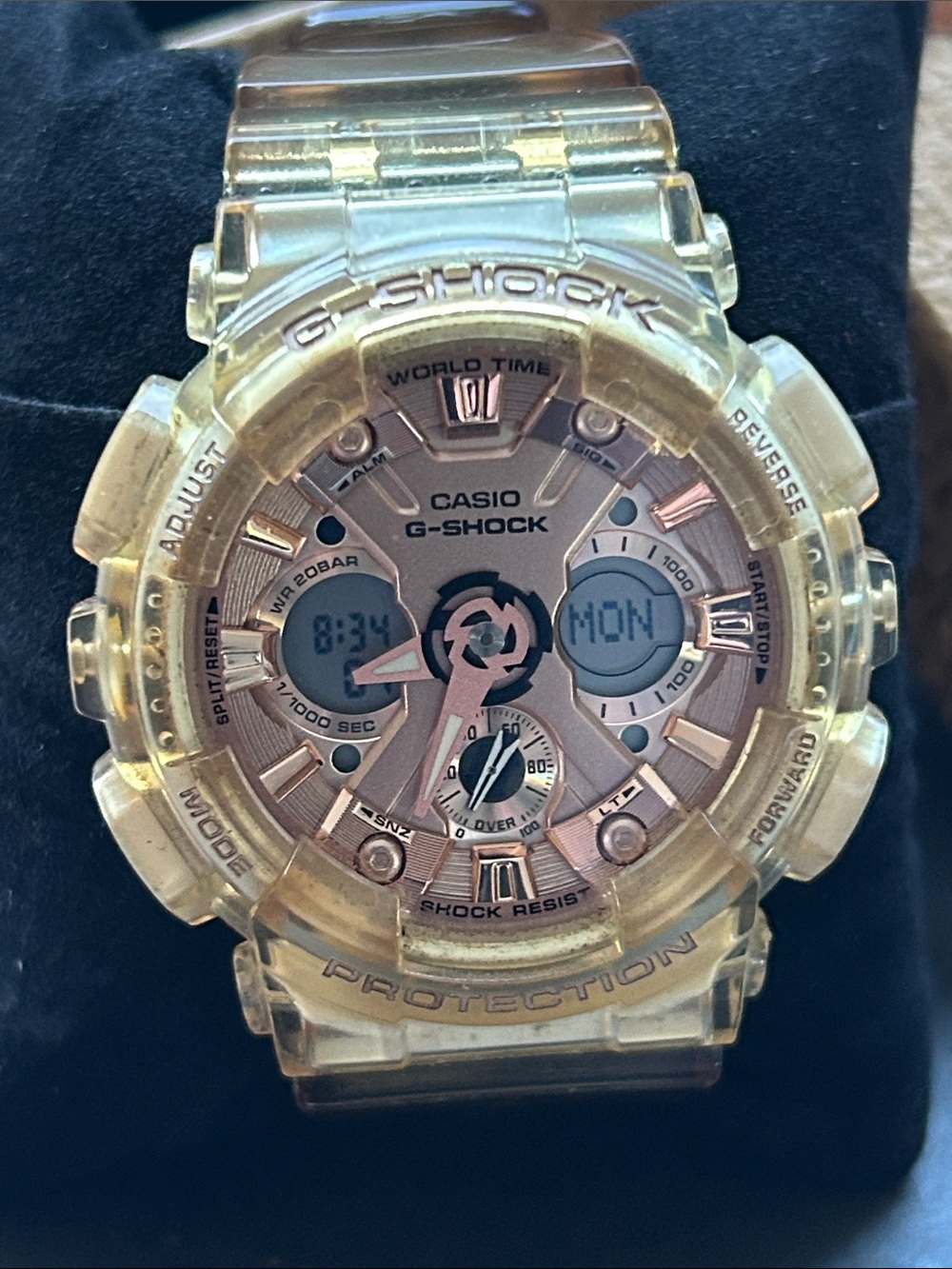 Casio G-Shock Transparent x Rose Gold S-Series Watch